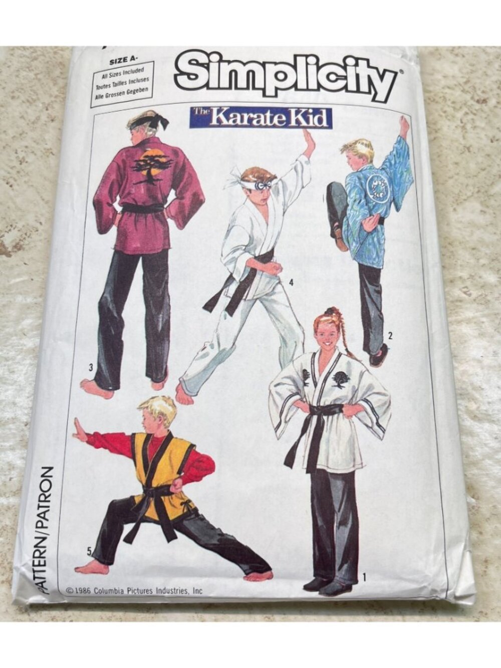 Simplicity 7640 Sewing Pattern Karate Kid Kimono Set Boys Girls All Sizes Uncut - Picture 9 of 10